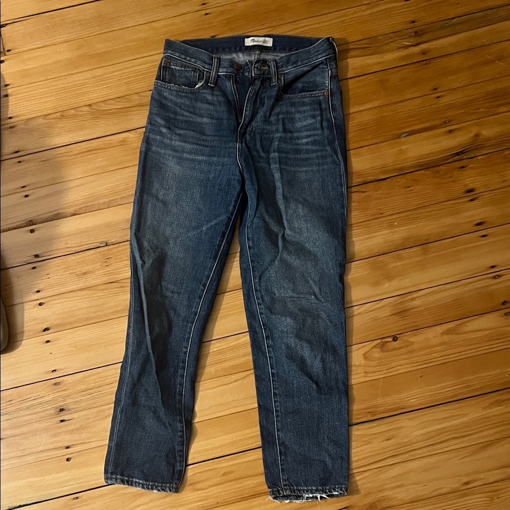 Madewell Women's Dark Blue Straight Jeans